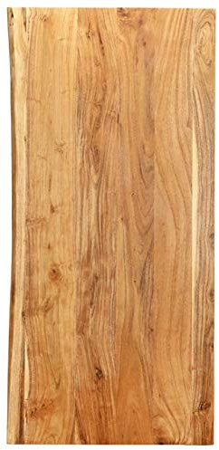 Somanki Encimera para Armario tocador, Tablones De Madera, Encimera Cocina Madera, Tableros para Mesas, Encimera Baño, Madera Maciza Acacia 118x55x2,5cm