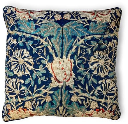 Pyramid International William Morris 'Honeysuckle' 55x55 Decorative Cushion - Elegant and Timeless Home Accessory - One Size