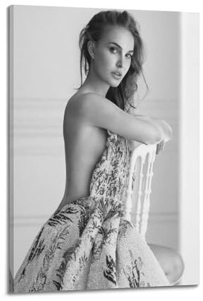 WAWYY Filmschauspieler Natalie Portman, Poster, Bild, Druck, Leinwand, Wandfarbe, Kunst, Dekoration, moderne Wohnkunstwerke, Idee, 60 x 90 cm