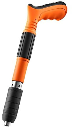 Mini pistolet à clouer manuel pour brique, béton et bois, portable et silencieux, design robuste, puissance réglable, orange