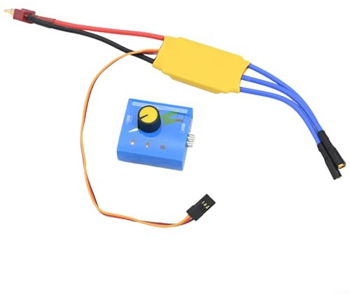 HpLive 3-Phasen Hochleistungs Brushless Motor Drehzahlregler DC 12V 30A PWM-Controller mit Servotester für Bürstenlose Motoren 4-16V