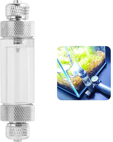 Annlpoy 1 Stück CO2 Blasenzähler CO2 Druckminderer Regulator Luftpumpenzubehörung, Regulator für Aquarien, CO2 Diffusor, Präzise CO2 Dosierung für Gesundes Aquariumwachstum