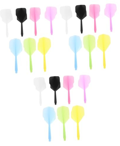 Abaodam 21pcs Integrated Dart Shafts Plastic Flights Replacement Accessory Kit
