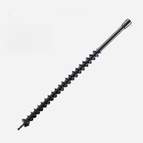 Earth Drill Auger Bit 800mm Dual Blade for Post Hole Digger - 40mm Diameter, Compatible with Petrol Power Tools, Ideal for Fencing Projects and Ground Drilling