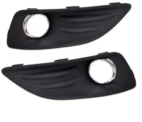 NbgrvB Griglia fendinebbia per Ford Fiesta 2013-2016, telaio inferiore in rete ABS, coppia nera per una maggiore visibilità e stile