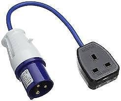 Caravan/Motorhome 240V Mains 13Amp Socket Adaptor