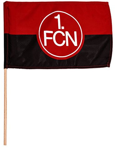 1. FC Nürnberg FCN Fahne Flagge Mini rot-schwarz mit Holzstab 45 x 30 cm Lizenzprodukt