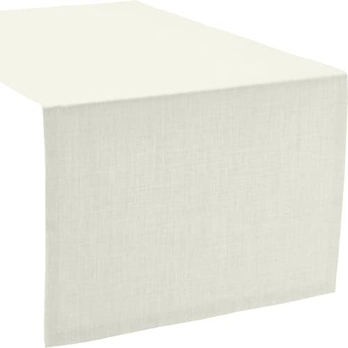 Sander Tischläufer Loft fleckabweisend creme Größe 40x100 cm