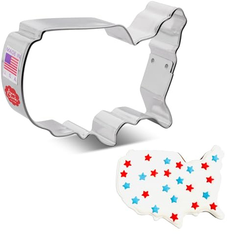 Ann Clark Cookie Cutters USA Map Cookie Cutter, 10.16 cm