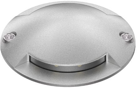 ledscom.de LED Bodenleuchte, Wegmarkierung BUNDA für außen, IP67, 2-flammig, aluminium, rund, 70mm Ø, warmweiß