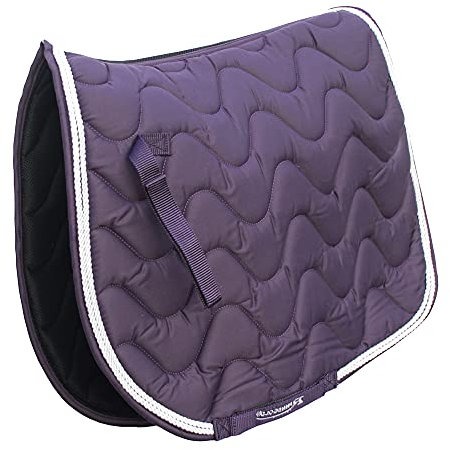 Rhinegold 0 Wave Saddle Pad-Pony-Plum Schabracke, Pflaume