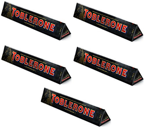 Toblerone Large Dark Chocolate Riegel, 360g - Packung mit 5 Stück