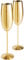 VonShef Champagne Glasses Set of 2, Gold Stainless Steel Champagne Flute with Gift Box, Ideal for Fathers Day, Weddings, Parties and Anniversary