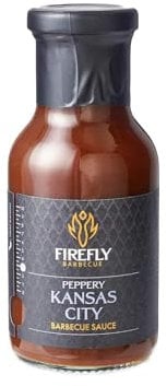 Firefly Barbecue Kansas City BBQ Sauce with Rich Brisket Flavour - Thick & Tangy Barbecue Sauce for Grilling, Smoking & Roasting - Rich-Tasting Barbeque Sauce for Beef, Pork & Chicken - 250ml