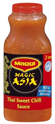 MAGGI Professional Thai Sweet Chili Sauce, süss-saure Würzsauce, vegan, 1er Pack (1 x 2L Flasche)