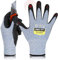 DEX FIT Gants de Travail Cru553 Résistants aux Coupures Niveau 5, Adaptation 3D Confortable Extensible, Agrippants Nitrile Durable, Smart Touch, Fins Légers, Lavables, Bleu 7 (S) 1 Paire