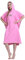 X-Labor Unisex Badeponcho Strandtuch Mikrofaser Schnelltrockend Bademantel Poncho mit Kapuzen Duschtuch Handtuch Schwimmen Surfing Strand Tauchen Badeort (OneSize, A-Rosa)