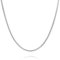 LeCalla Links 925 Sterling Silber 2 MM Magie 8-seitige italienische Schlange Kette Halskette für Jugendliche und Frauen 22 Zentimeter