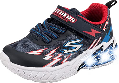 Skechers Jungen Light Storm 2.0 Sneaker, Navy Red, 22 EU