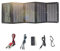 Panel Solar Plegable 36W Cargador Solar Portátil Solar QC3.0 Carga rápida con Salida de Carga rápida USB Tipo C DC 3 para Montar a Caballo, Banco de energía, Acampar, teléfonos celulares