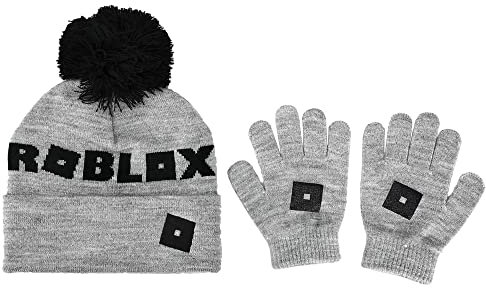 Roblox OSFA Strickmütze und Handschuh-Set, Mehrfarbig, Einheitsgröße