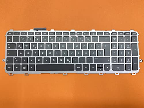 T-ProTek DEUTSCHE-Tastatur Keyboard mit Beleuchtung kompatibel für HP Envy 15-j101sf (F7S82EA)