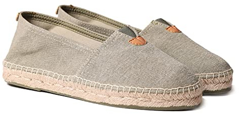 Toni Pons Unisex-Espadrille aus Baumwollstoff - BLANES-ER Kaki, 39 EU