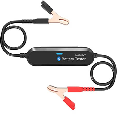 GoolRC Testeur de Batterie Bluetooth,BK200 6V/12V/24V Testeur de Charge de Batterie Testeur de Résistance Interne Analyseur pour Voiture Moto Tondeuse à Gazon Steamship