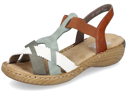 Rieker Damen Sandalen V2779-90 bunt Gr. 40