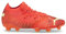 PUMA Future 1.4 - Tacos de fútbol con tacos de suelo artificial para mujer, suelo firme, césped, color naranja, Naranja, 36 EU