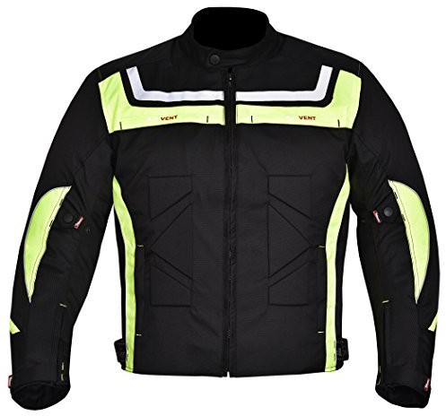 NORMAN Chaqueta de motocicleta para motociclista, impermeable, resistente al viento, equipo de protección de cuerpo completo, blindado, otoño, verano, invierno para hombre, HI-VIS, XL