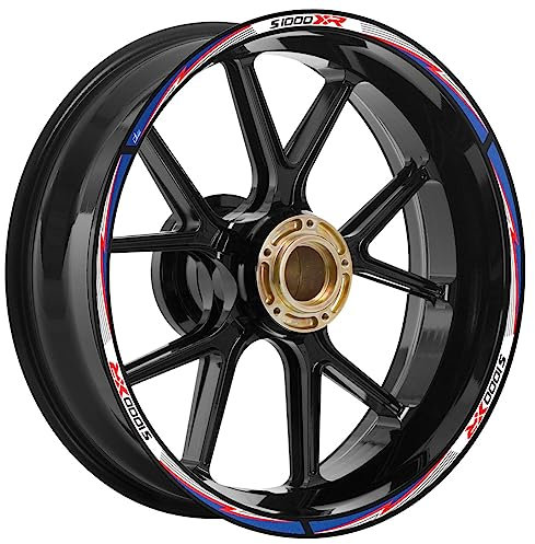 IRIDEA DESIGN adesivi cerchi moto thunder multicolor opaco compatibile con BMW S XR 1000 2014-2022