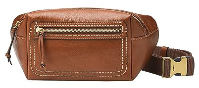 Fossil Herren Gürteltasche Fletcher Leder Mittelbraun (Modell: MBG9612210), Mittelbraun, Einheitsgröße