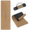 ALPIDEX Kork Yogamatte 183 x 61 x 0.6 cm E-Book Fitness Pilates Matte Schadstofffrei rutschfest Tragetasche Hilfslinien Natürlicher Kork Yoga Mat, Black