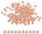 PATIKIL 4mm Gold Filled Spacer Beads for Jewelry Making, 100 Pack Metal Round Beads Brass Beads for Bracelets Earring Necklace DIY Craft, Rose Gold
