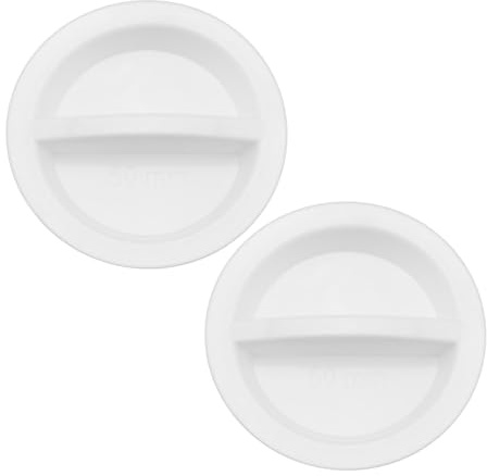 VGOL 2 Stück 50 mm Silikon Runde Snap in Verriegelung Loch Stopfen Dichtungsstopfen Gummiplatte Dichtung Abdeckung Flush Typ Panel Waschbecken Stöpsel Verschluss Abflussstopfen für Küchenspüle