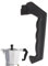 CABLEPELADO Recambio mango y pomo cafetera italiana, Kit de repuesto para cafetera italiana, asa y perilla cafetera italiana, Longitud mango 7 cm, Apto para cafetera de 3 tazas, Incluye tornillos
