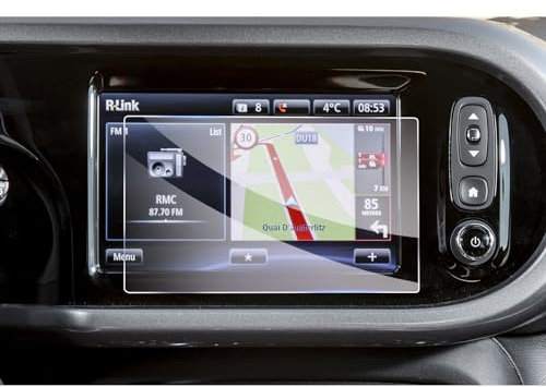 GAFAT Compatibile con Renault Twingo 3 III 2019-2023 2024 7 Pellicola Protettiva Navigazione, 7 pollici Pellicola in Vetro per Twingo 3 EASY LINK Toucscreen, Antiurto, 9H Antigraffio