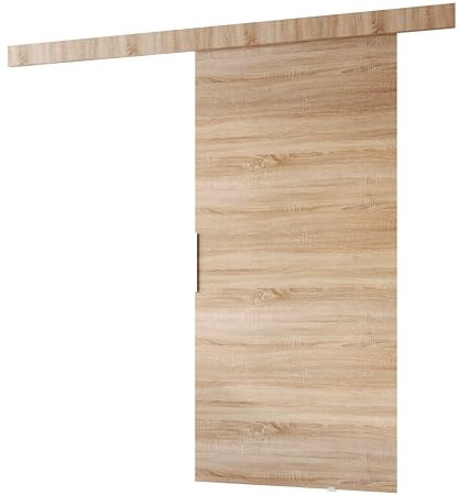 MINIO go for it - Schiebetür Komplettset CLEAN A, 86 cm Breit, Schiebetüren, Wandmontage, Schiebetürsystem, Zimmertüren - Sonoma Eiche