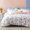 Nayoroom Bettwäsche 135x200 Weiß mit Blumen Aesthetic Pflanzen Blumenmuster Rosa Weiß Bettbezug Microfaser Wendebettwäsche Set und Kissenbezug 80x80 cm Reißverschluss