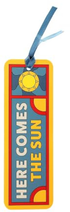 Half Moon Bay The Beatles – Here Comes The Sun – mehrfarbig, 21,6 x 7,9 cm, FSC-zertifiziertes Papier, Lesezeichen, Platzhalter