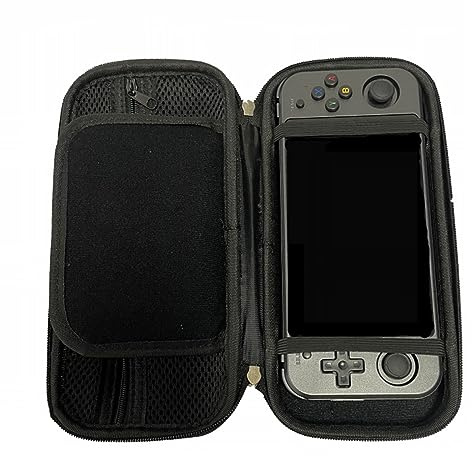Reise-Tragetasche, stoßfest, Organizer, Tasche, RG552, staubdichter Schutz für Spielkonsole, tragbare Handtasche, Spielzubehör, Reisezubehör, Organizer, Datenkabel, Organizer, Gitterschicht