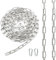 Ziamzra Edelstahlkette Meterware Stahlkette 5 M 2 mm Edelstahl Ketten Gliederkette Verlängerungskette Metall Rundstahlkette Kette mit Karabiner für Hundekette Schaukeln Ketten Ankerkette Hängesessel