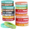24 Stück Motivationsarmbänder Silikon Armbänder mit Inspirierenden Sprüchen Silikonarmband auf Deutsch 20,3 cm, Motivierende Gummiarmbänder mit Positiven Sprüchen für Abschiedsgeschenk Kinder Teenager
