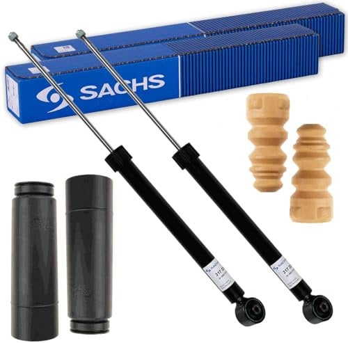 2x SACHS Stoßdämpfer + Protection-Kit hinten für Polo 9N + IBIZA 4
