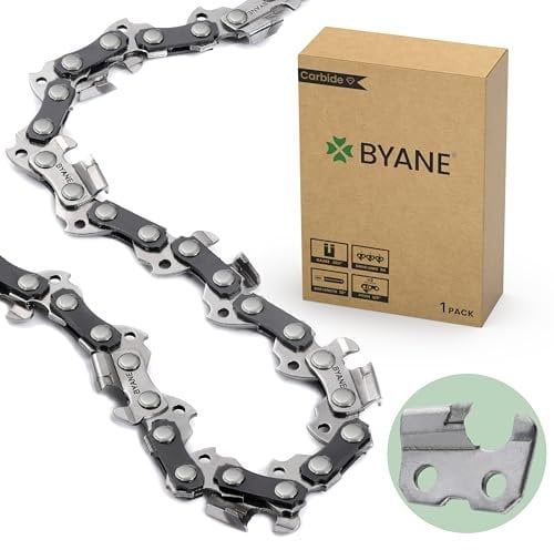 BYANE Carbide Chainsaw Chain 36 Inch, 3/8 Pitch, 063 Gauge, 114 Drive Links, Skip Tooth,Fits Husqvarna, Stihl Models (1 chain)