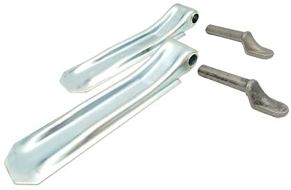 HGW 2 * Anhänger Bordwandscharnier mit Ø 15mm Anschweiß-Bolzen/Scharnier-Set für PKW Anhänger (240mm)