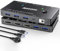Conmutador KVM HDMI 2.1 8K a 60 Hz, conmutador KVM para 2 PC y 1 monitor con puerto USB 3.0, control remoto con cable, cable USB 3.0 incluido