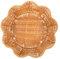 SMASOLO Canasta Decorativa De Plástico Imitación Rattan Bandeja Redonda Para Servir Pan Frutas y Snacks Accesorio Versátil Para Mesa Cocina