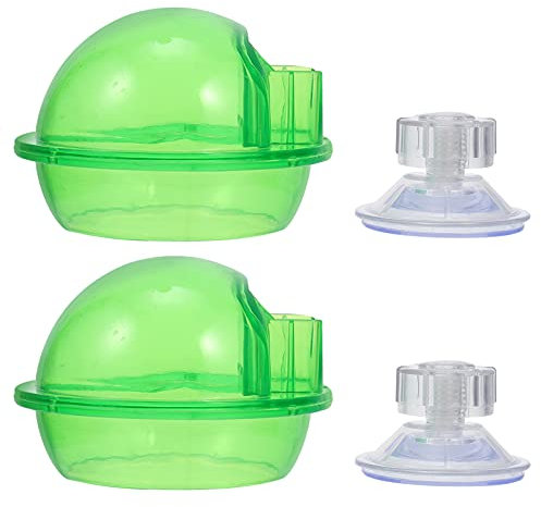 GANAZONO 2 Stück Stabile Reptilien Futterschale Aus Langlebigem Material Großes Wasserschüssel Becken Für Eidechsen Und Amphibien Platzsparend Und Fluchtsicher Für Terrarien